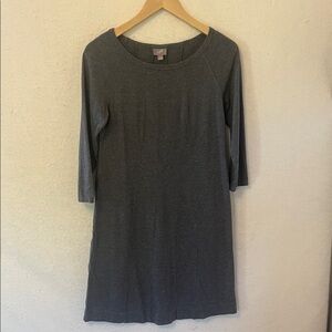 J. Jill Dark Gray Long Sleeve Dress